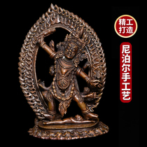 A bun of Buddha mother Buddha statue Nepal handmade Tibetan tantric pure copper made old home offering Buddha statue practice ornament