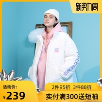  Wu Xuanyi same SSURPLUS joint PCMY painted cotton clothes tide brand thickened mens and womens couples down quilted jacket