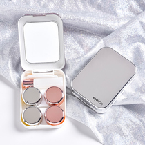 Contact lens box Advanced sense of simple portable eye-shaped multiple Japanese cold wind storage contact lens box multi-pack