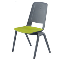 Imported plastic student chair Stacked conference chair Snap-in row Press conference chair English tutoring class training chair