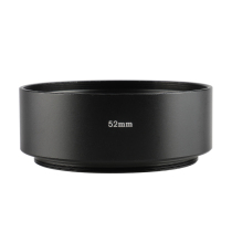 52mm metal standard fixed-focus hood minimalist straight bar Hood universal Hood Luo mouth Hood