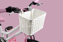 New product 20 inch 22 inch bicycle folding car basket plastic woven basket belt tie basket basket square basket