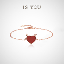 ISYOU one deer Road has you 18K color rose gold bracelet girl handwear 2021 new summer birthday gift