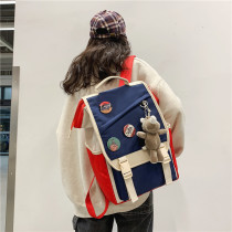 Japanese tide brand backpack 15 6 inch computer bag Junior high school students large capacity high school students school bag female travel backpack