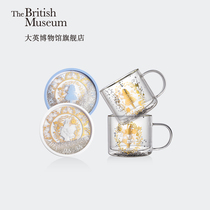 British Museum Alice Roaming Wonderland Pocket Watch Rabbit Alice Quicksand Cup Coaster Gift Box Tanabata gift