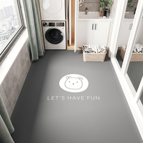 Full bunk balcony floor mat Waterproof sunscreen Non-slip rubable Leave-in bedroom household large area can be cut kitchen carpet