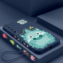  Cute cartoon little monster Xiaomi 10 mobile phone shell 10PRO liquid silicone 10S lens all-inclusive anti-fall 10 extreme commemorative edition protective cover for men and women new 10 youth edition creative soft shell suitable
