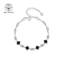  Clover S925 sterling silver bracelet female summer student jewelry hand jewelry ins design birthday gift for girlfriend girlfriends