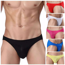 Box Mounted Ladder Cool Men Sexy Ice Wire Triangle Pants Low Waist Breathable Elastic Big Red Underpants
