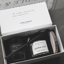 Spot Korean comic mansion scented candle smokeless volatile fragrance pad box set