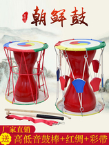 Korean drum long drum Korean ethnic adult childrens drum dance drum cowhide rope drum childrens long drum drum props drum