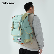Subcrew stars with trendy brand large capacity shoulder bag men and women fashion leisure travel bag High Street Backpack