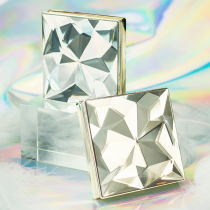 Contact lens box Double cute female portable shadow companion storage box ins diamond contact lenses myopia eye box