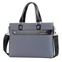 Mens Hand bag horizontal mens business briefcase shoulder crossbody mens bag mens backpack file bag handbag