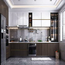 Baidesheng custom cabinet modern simple whole kitchen space open economy kitchen cabinet combination custom custom