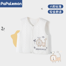 PAPA LEMONN autumn winter new pint baby clip cotton waistcoat for baby vest outside warm canon waistcoat for winter clothing