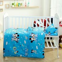 Kindergarten quilt cotton pack three pieces set six pieces of Xinjiang cotton core cartoon nap bedding