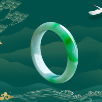 Yujun Yuyuan Myanmar mining area A cargo ice species floating flower glutinous ice jade bracelet violet ice seed jade bracelet