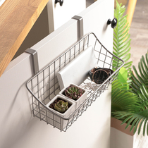 Student dormitory artifact bedside bed storage hanging basket bathroom toilet adhesive hook basket kitchen shelf