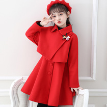 Girl Hair Sweater Dress Spring Autumn 2022 New Girl Princess Dresses Children Dress Children Foreign Air Spring Dress Long Sleeves Dresses