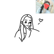 Hand-drawn avatar design Cartoon Q version couple cartoon characters Jane pen real photo customization for Jane Meng small avatar