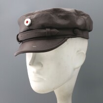 Leather commercial version Prussian soft cap locomotive hunting soft cap