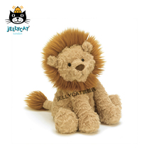 jellycat UK Fuddlewuddle Lion Wavy hair Little Lion plush toy net Red