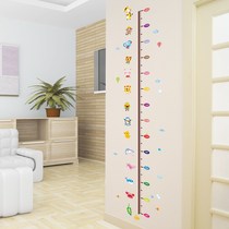 3d stereo measurement height stickers paper ruler wall stickers childrens room cartoon baby wall decorations bedroom can be moved