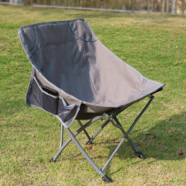 Outdoor moon chair High back ultra-lightweight portable folding chair Camping barbecue leisure fishing chair Car backrest chair