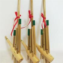 Lusheng Miao Guizhou bamboo musical instrument props National medium-sized performance Yunnan six-pipe Miao handmade pipe number stage Road