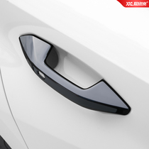 21 Audi A3L special decoration exterior door handle A3 car door handle protection sticker Black Samurai modification patch