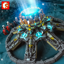 Sen Bao Building Blocks Sen Bao Wandering Earth Series Universe Planet Engine Thruster Light Model 107028