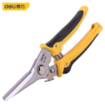 Deli stainless steel electronic shears Iron shears Multi-functional strong electrical shears Household wire tangent scissors Industrial grade