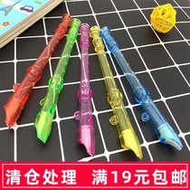 6-hole mini clarinet Childrens early education transparent small flute Creative baby musical instrument playing music toy gift