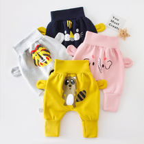 Baby pants spring and autumn baby big pp pants spring boys high-waisted baby butts girls spring Harring pants