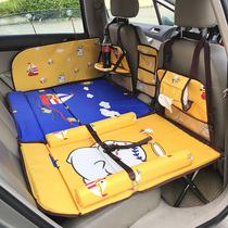 Car childrens non-inflatable rear seat folding bed Car rear seat sleeping pad Car travel mattress Car sleeping artifact