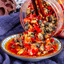 Spicy screw meat bottled food ready-to-eat snail meat Pickles chili snail pork Pickles Hunan specialty
