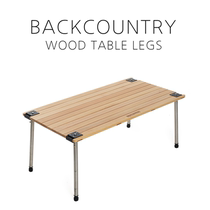 Xiden outdoor camping IGT solid wood table convenient folding self driving tour home picnic barbecue Park table