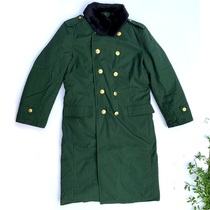 Olive green winter men's fire padded warm military fan regular clothing long outdoor cold cotton-padded jacket military coat