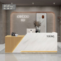 Creative company reception desk Simple modern shop Small clothing store counter Beauty salon bar cashier