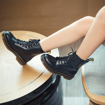 Cat wearing boots (classic ~ explicit legs long) 8 holes Martin boots female spring autumn single boot genuine leather short boot male 1460