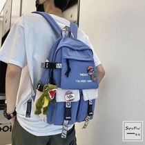 Junior high school boy schoolbag Middle School schoolbag male handsome 2021 new schoolbag male junior high school students 2021 New