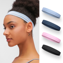 Sports hair band womens daily wear sweat-absorbing running fitness yoga headband anti-skid belt sports hair band