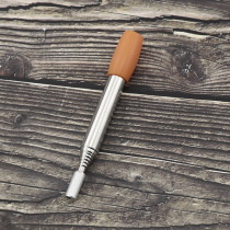 Pskok stainless steel fire tube Pocket Bellow fire tool retractable silicone nozzle blow tube