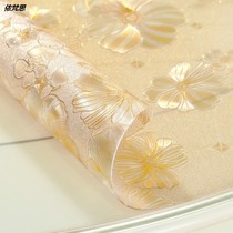 Plastic tablecloth protective mat tablecloth waterproof and durable soft glass plastic tablecloth mat anti-oil