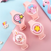 Childrens mosquito repellent bracelet Childrens mosquito repellent cartoon toy watch flash bracelet Student female cute summer season outdoor