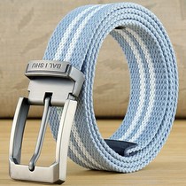 Canvas Belt Mens pin buckle belt casual overalls with denim Korean version of tide young students military training outdoor belt