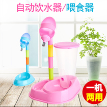Dog drinking fountain vertical cat automatic feeder pet feeder Teddy water drinking water bottle
