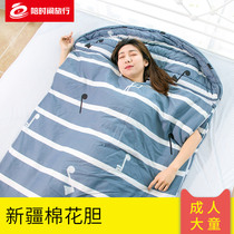 Xinjiang cotton gall cotton sleeping bag adults children can get bile and prevent kicks