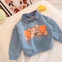 Boys spring and autumn clothing 2022 spring new children Childrens baby casual blouses foreign air spring clothes clothes